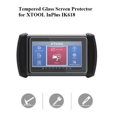 Tempered Glass Screen Protector for XTOOL InPlus IK618 Tablet